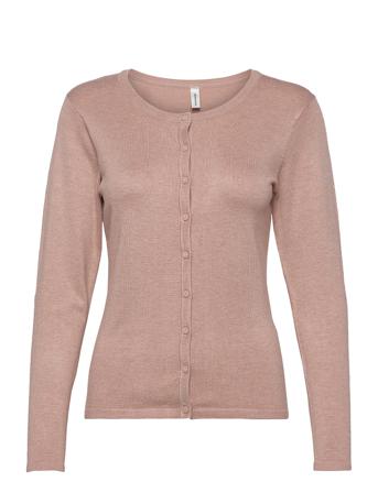 Sc-Dollie Strikket Trøje Cardigan Lyserød Soyaconcept