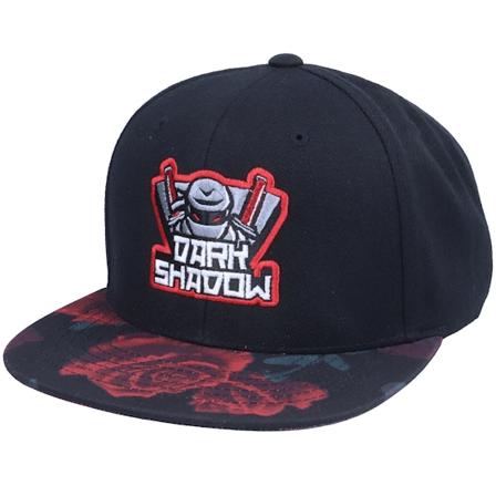 Iconic - Noir snapback Casquette - Dark Shadow Ninja Logo Rose Red Snapback @ Hatstore