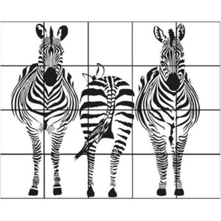 Zebror Stor kakeldekor