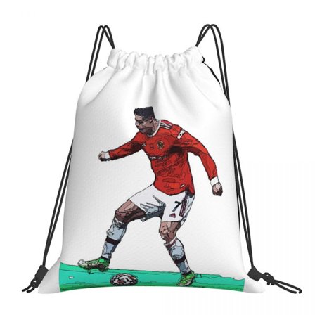 Cristiano Ronaldo Cr7 Ryggsäck Portabel Dragskoväska Ficka Gymväska