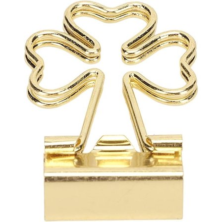 100 stk Blomsterformede klemmer, Papirclips, Papirclips til børn Kontorartikler Håndværk Scrapbooking Dokument Sortering Guld