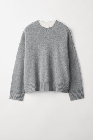 Soft Goat - Loose Fit Crewneck - Women cashmere sweater - S - Grey