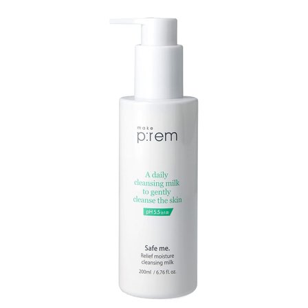 Make P:rem Safe me. Relief moisture cleansing milk 200 ml, Skincare, Renseprodukter, Rens & Vask