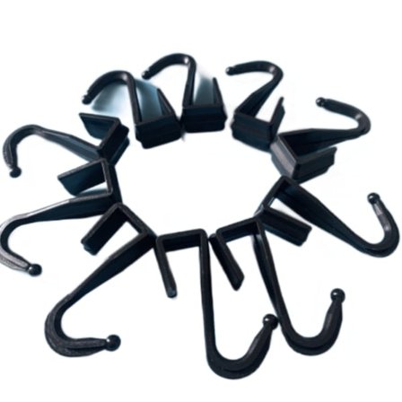 12*12 firkantrør plastikkrog Køkken Madlavning TILBEHØR KORT KORT (10 stk.)