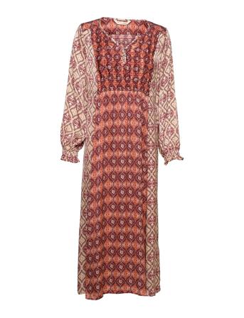 Alva Long Dress Patterned ODD MOLLY