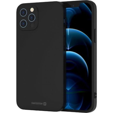 Telefontillbehör - SWISSTEN - 34500310 - Soft Joy - iPhone 15 - Svart - Mjuk