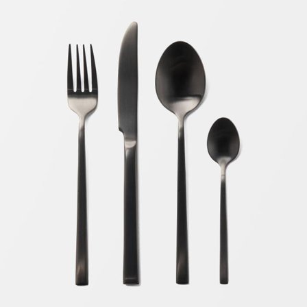 Åhléns Home Borstat bestickset SOFI 16 delar Bestick Svart ONESIZE