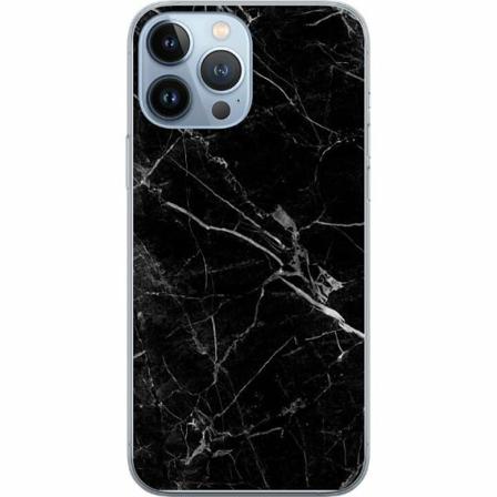 Apple Iphone 14 Pro Max Genomskinligt Skal Black Marble