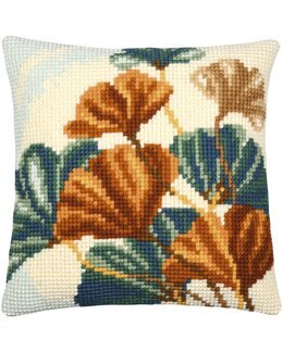 Broderikit Kudde Ginkoblad