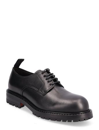 Newron_Derb_Lt Shoes Business Laced Shoes Sort HUGO