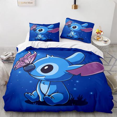 Stitch 3D printed vuodevaatteet set cover Cover tyynyliina lasten lahja v ri 6 AU single 140x210cm