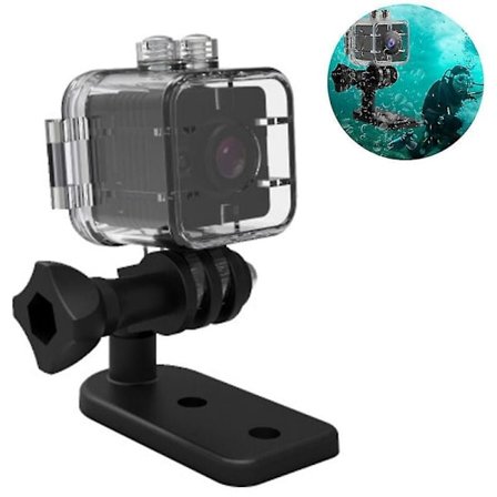 Fuld HD 1080P Vandtæt Mini Kamera med Nattesyn og Bevægelse