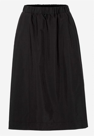 Soyaconcept - Vävd poplinkjol med fickor - svart - för damer - S (38) - Cellbes