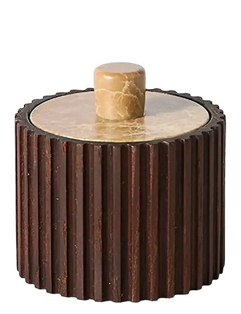 Muubs Jar W. Lid Yami - Brown - 8X7.8CM