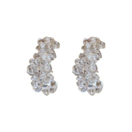 1 par Design sans geometrisk uregelmæssig krystal uden huller bar