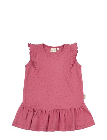 Petit Piao | Dress L/S Modal Frill Dot | 110