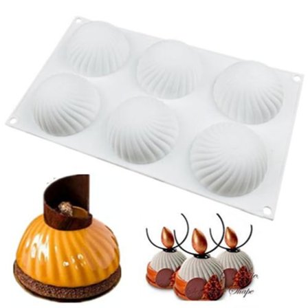 Spiral Hemisphere Silikonimuotti Semisphere Mousse -muotti Praliinimuotti