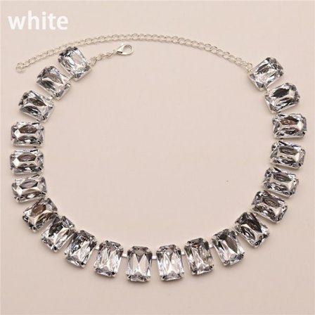 Kristallhalsband Kristallkrage VIT VIT