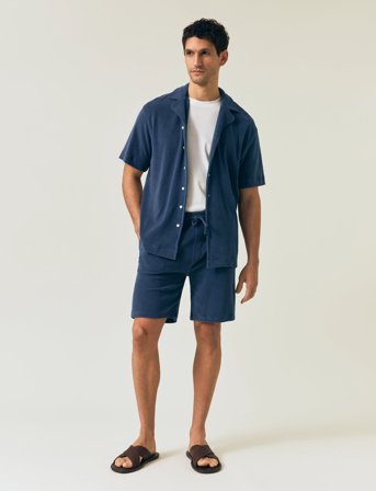 Lexington Clothing Organic Cotton Terry Shorts - Blue - XXL