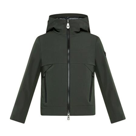 Peuterey, Smooth bomber jacket with black details Groen, Heren, Maat:S