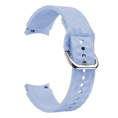 Samsung Galaxy Watch 5 / 5 Pro / 4 klockarmband i silikon i rombstil - Ljuslila