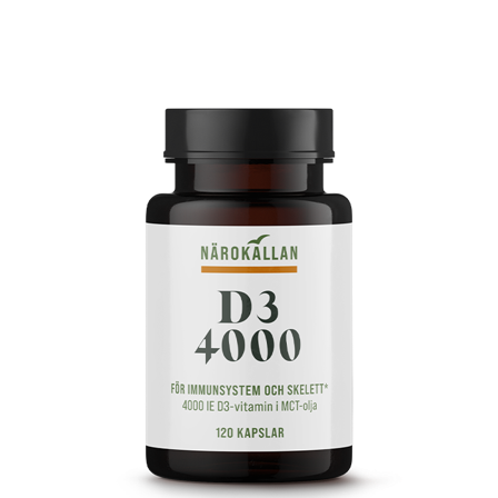 Närokällan D3 4000 IE 120 kapslar