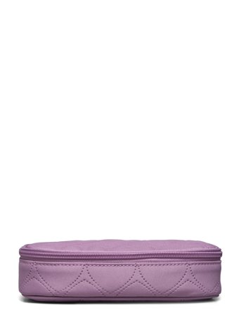 Beckmann Norway Ovalt Pencil Case, Sport Junior, Padded Hearts - Purple - 1 L
