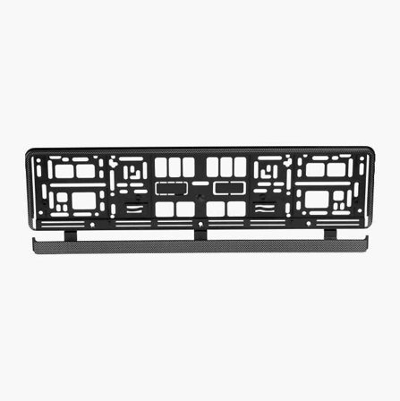 Registreringsskylthållare kolfibermönster - Biltema