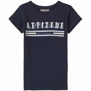 Creamie Total Eclipse Attitude T-Shirt 104 cm (3-4 Years) - Tops - 104 cm (3-4 Years) - Navy - Mädchen