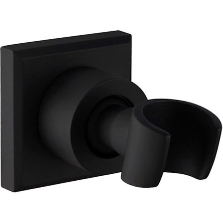 Sort bruseholder i rustfrit stål, vægmonteret brusehovedholder til håndbruser [DB]