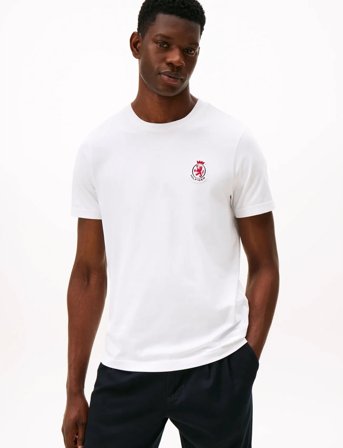 Tommy Hilfiger Rwb Crest Tee - White - XXL
