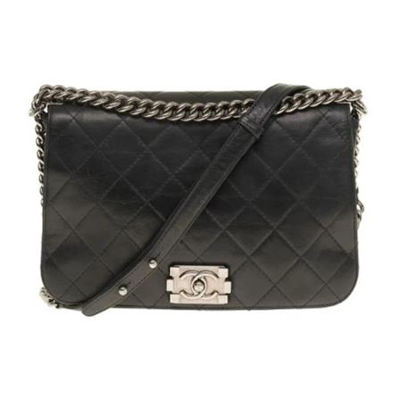 Chanel Vintage Pre-owned Shoulder Tass , Zwart , Dames , Maat: ONE Size Vintage Tassen