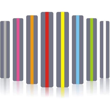 16 stk leselinjal Dysleksiguidet lesestrimmel, farget høylys-leselinjal, sporingslinjal for å veilede nybegynnere/studentlesere til å lese uavhengig