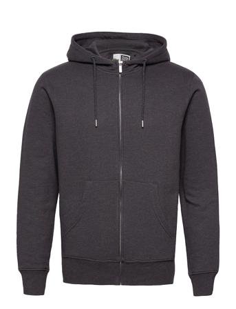 6197724, Sweat - Morganzip Hoodie Grå Solid