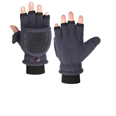 Harmaat USB-lämmitettävät kaksipuoliset sähkölämmityskäsineet