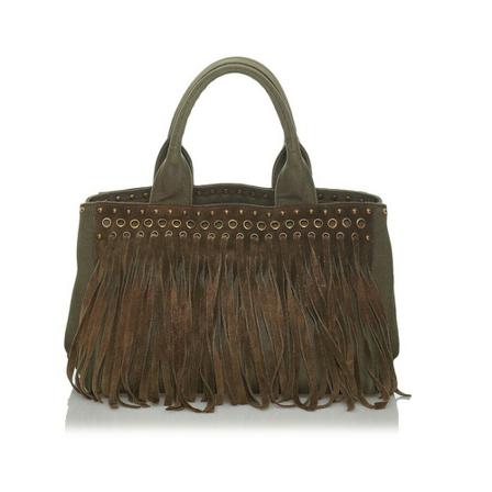 Prada Vintage Handbags Grøn, Dame Vintage Tasker, Størrelse: ONE Size