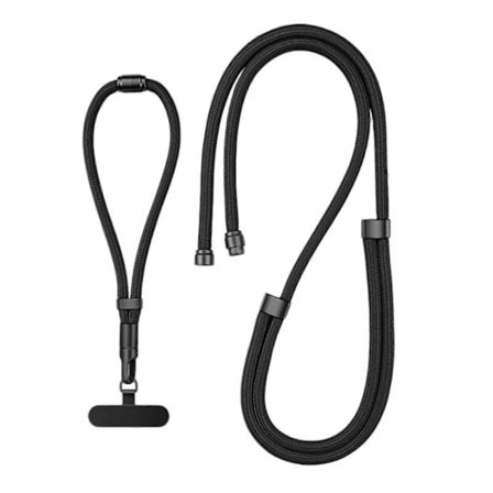 3-i-1 Justerbar Telefon-Lanyard med Stålklemme Konvertibel Hals Skulder Håndleddsstropp Universell Telefon-Lanyard for Daglig Matcha Grønn(h})