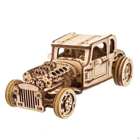 Hot Rod Furious Mouse - Ugears - 3D träpussel
