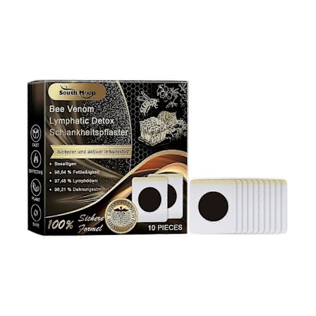 Kroppsplåster med bigift - Uppstramande maglyft & hudföryngrare, 10 st för viktminskning & komfort