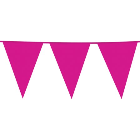 Flagguirlande Stor Pink