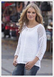 Damtröja glesstickad Sara