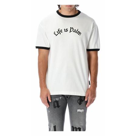 Palm Angels T-Shirt Pmaa062F22Jer001 Hvid, Herre T-shirts