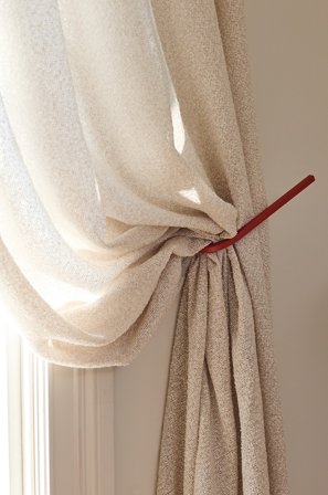 Jotex - Gardinbånd 2-pakke Rød - GINNIE - Kjøp Gardinholdere hos Jotex