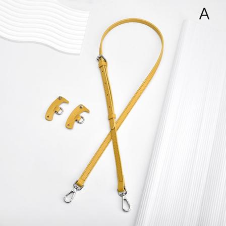 1 sett veskestropp for Mini Punch-Free skinn skulderstropp Yellow