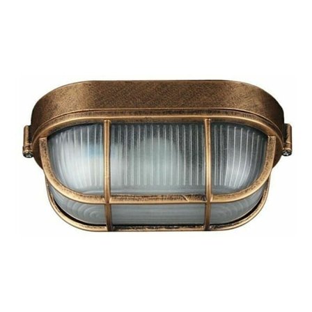 Utendørs Vegglampe, Ovalt Støpt Aluminium Armatur, Nautisk Marine Vegglampe Vintage Industriell, Båtlampe, Dekorative Vegg Patio Ganglamper, DEBUNS