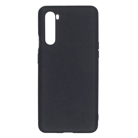 Pure Colour Matte Soft TPU Cover Telefonskal för OnePlus Nord - Svart