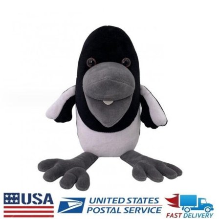 Steve og Maggie Plysj Figurleksak Svart Fugl Kråke Kosedyr Dukker Gaver