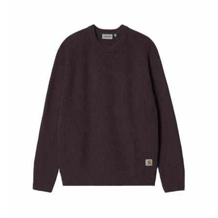 Carhartt Wip Round-neck Strik Lilla, Herre Strik, Størrelse: S