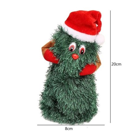 Roterende Dans Sang Nød Elektrisk Jule Træ Dukke Sjov Musikal Elektrisk Jule Træ Legetøj