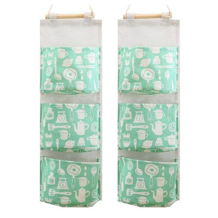 2 stk. vægopbevaringsposer, vandtæt hængende organizer, hængende taske, badeværelseshængende taske, hængende